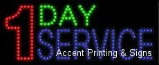 1 Day Service LED Sign (High Impact, Energy Efficient)