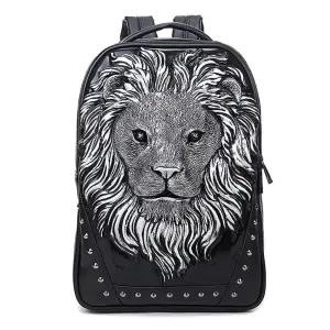 3D Backpack 3D Lion Head Modeling Backpack Outdoor Backpack Travel Backpack Computer Bag