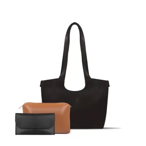 AMBER 3 PCS BAG SET BLACK