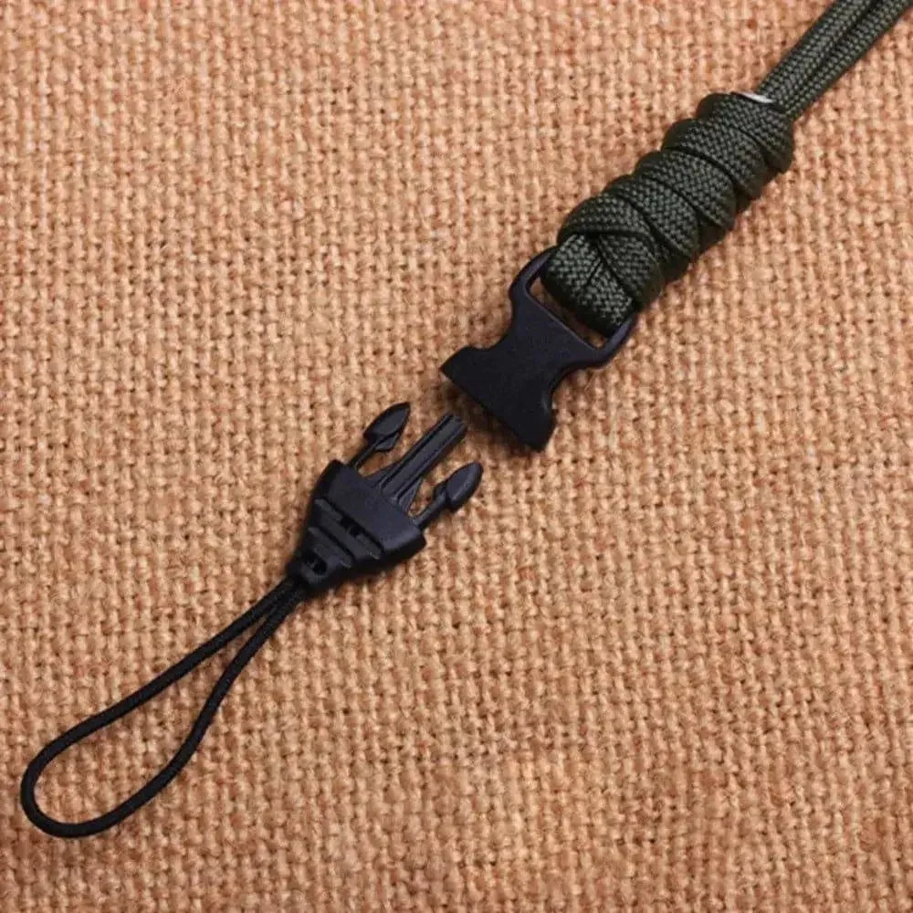 Anti-lost Hanging Rope Phone Backpack Keychain Flashlight Camera Lanyard  Parachute Cord Paracord