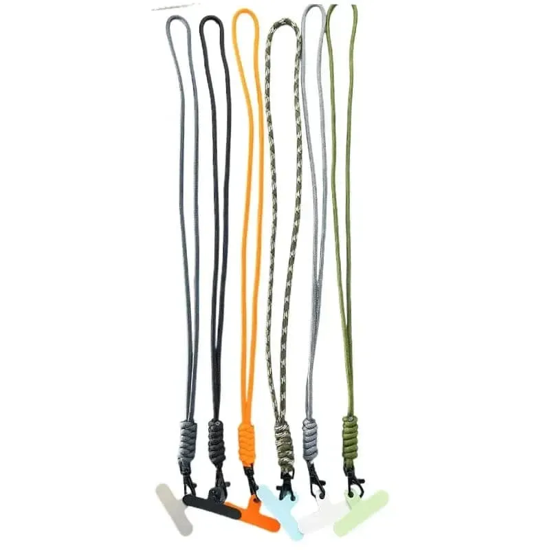 Anti-lost Hanging Rope Phone Backpack Keychain Flashlight Camera Lanyard  Parachute Cord Paracord