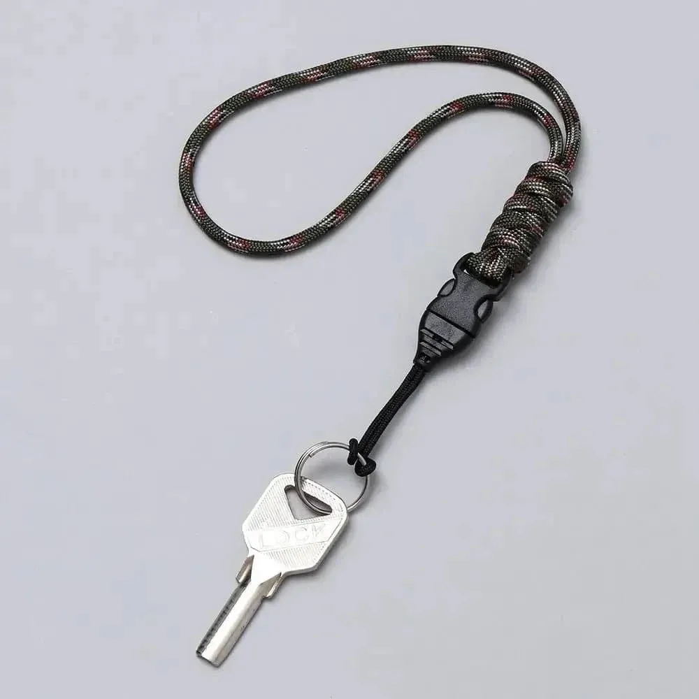 Anti-lost Hanging Rope Phone Backpack Keychain Flashlight Camera Lanyard  Parachute Cord Paracord