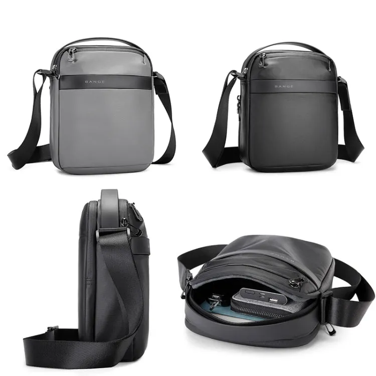 BANGE BG-2876 Men Crossbody Bag Shoulder Bag Casual Business Bags(Black)