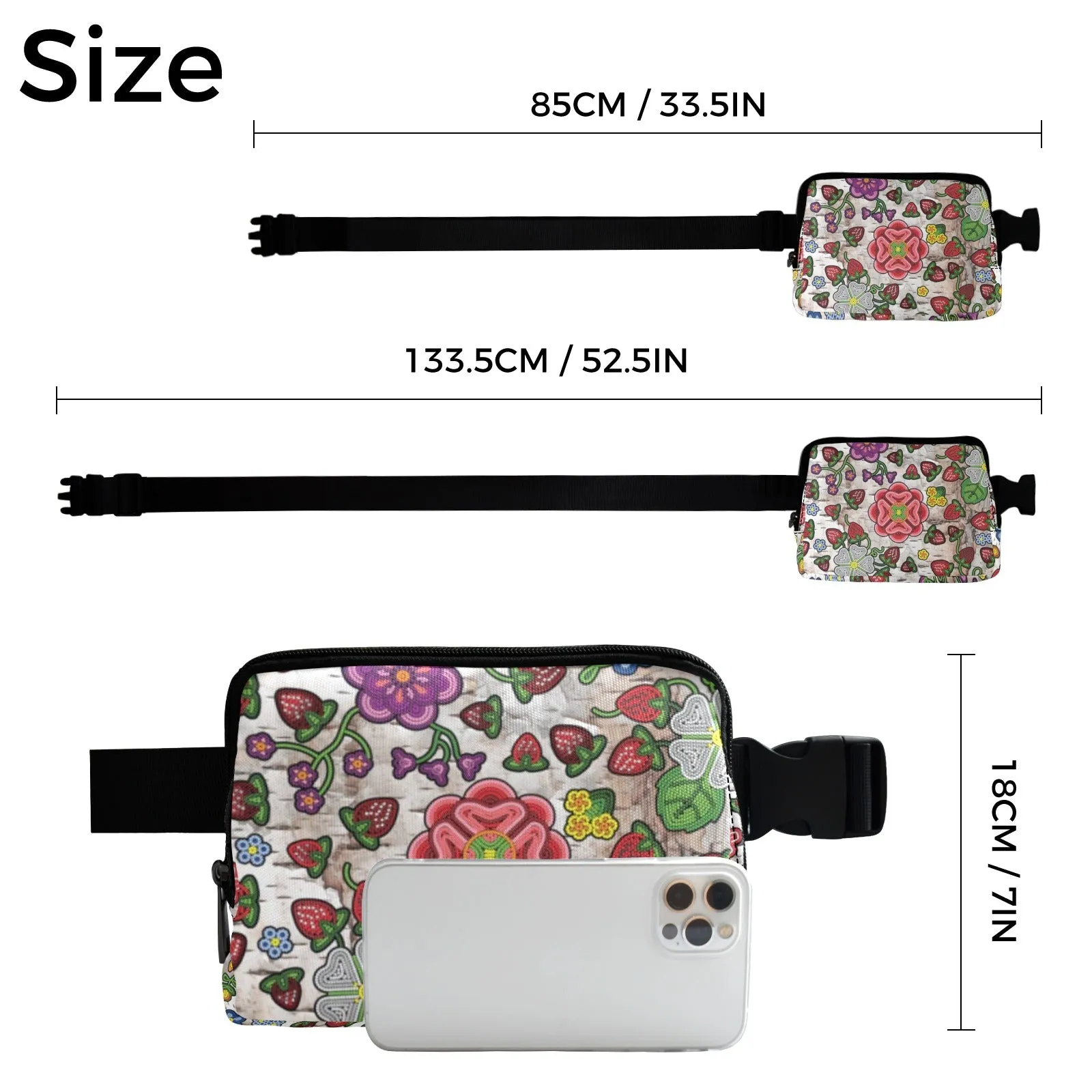 Berry Pop Br Bark Belt Bag