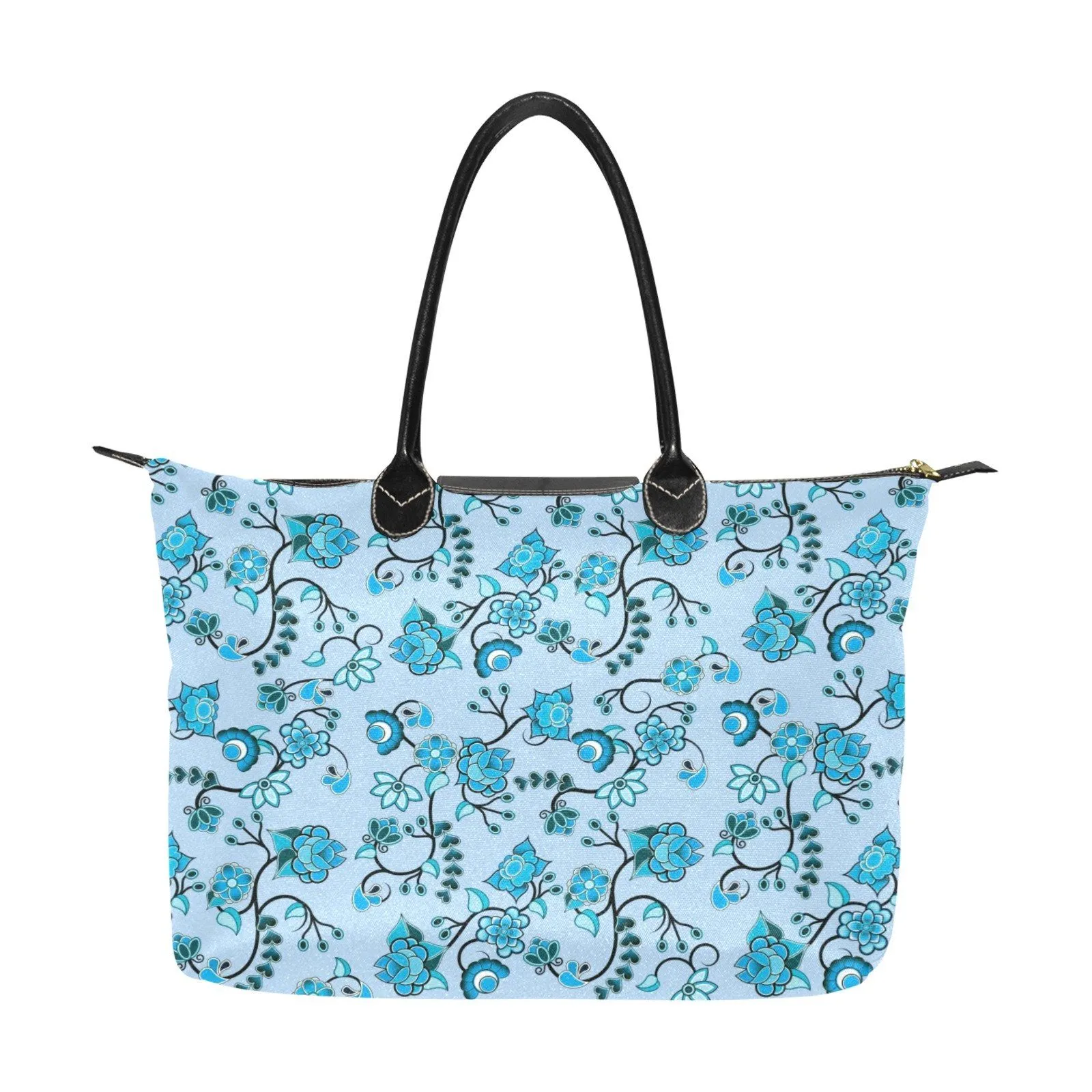 Blue Floral Amour Single-Shoulder Lady Handbag