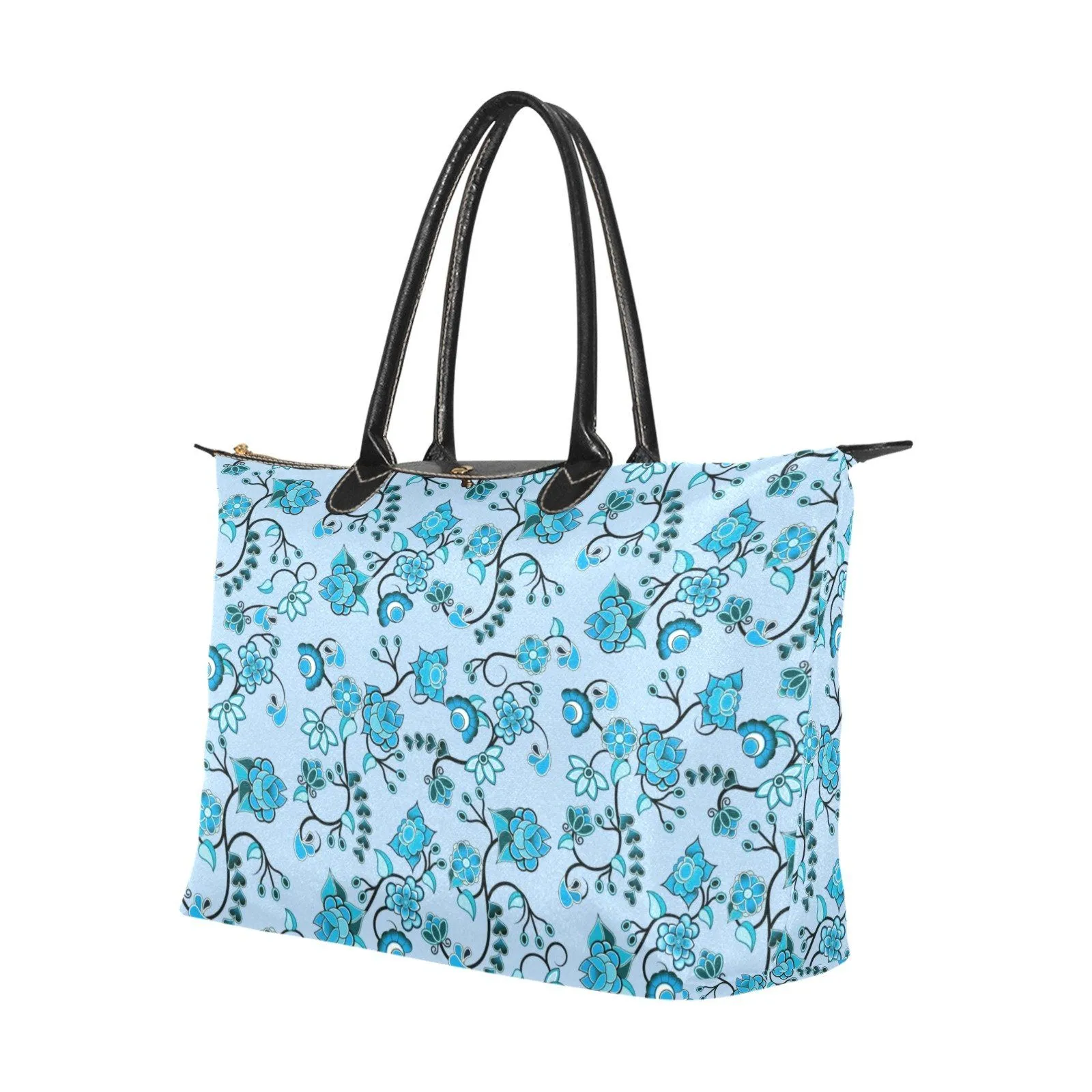 Blue Floral Amour Single-Shoulder Lady Handbag