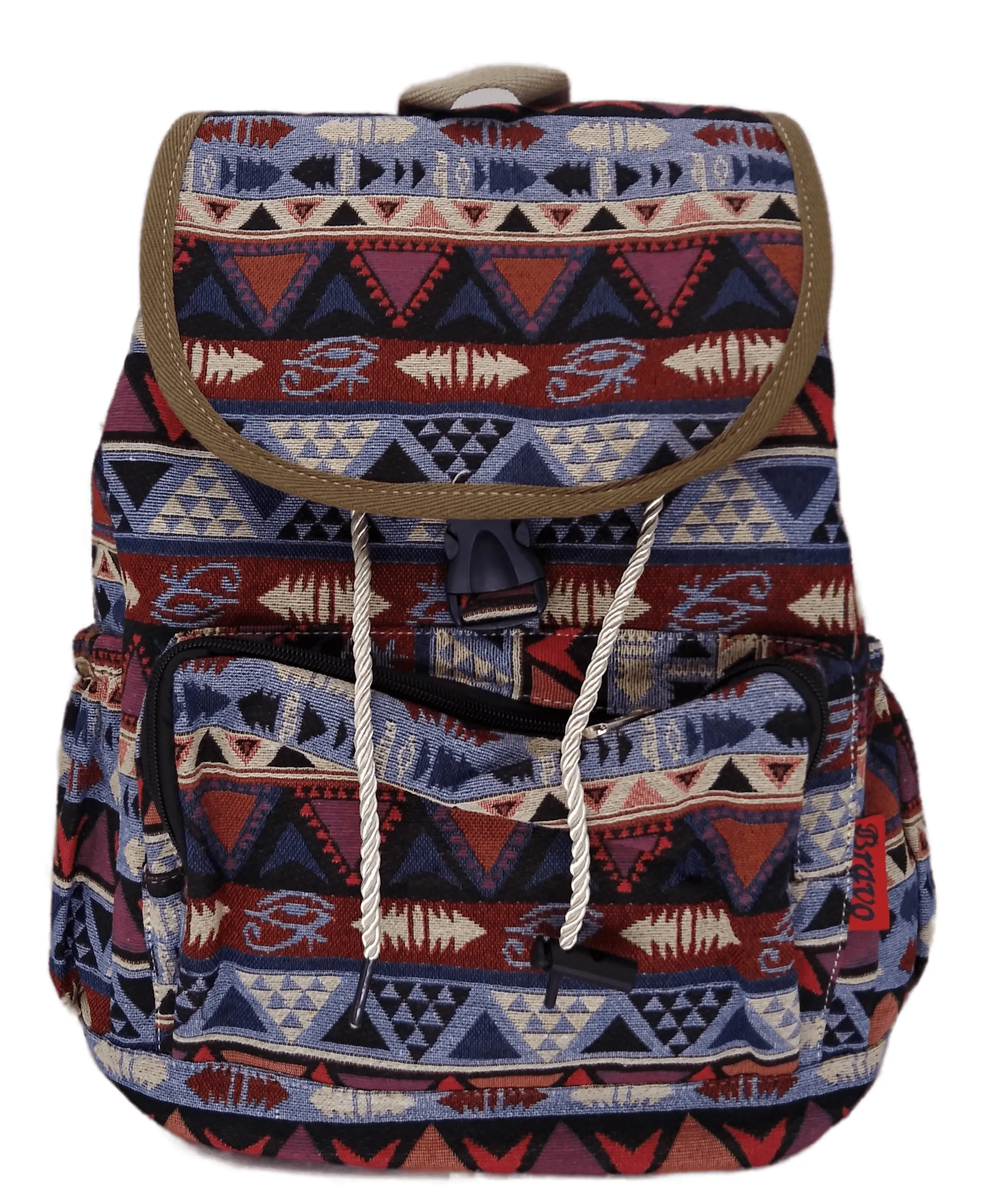 Bravo! Backpack Rucksack Drawstring (Tribal)