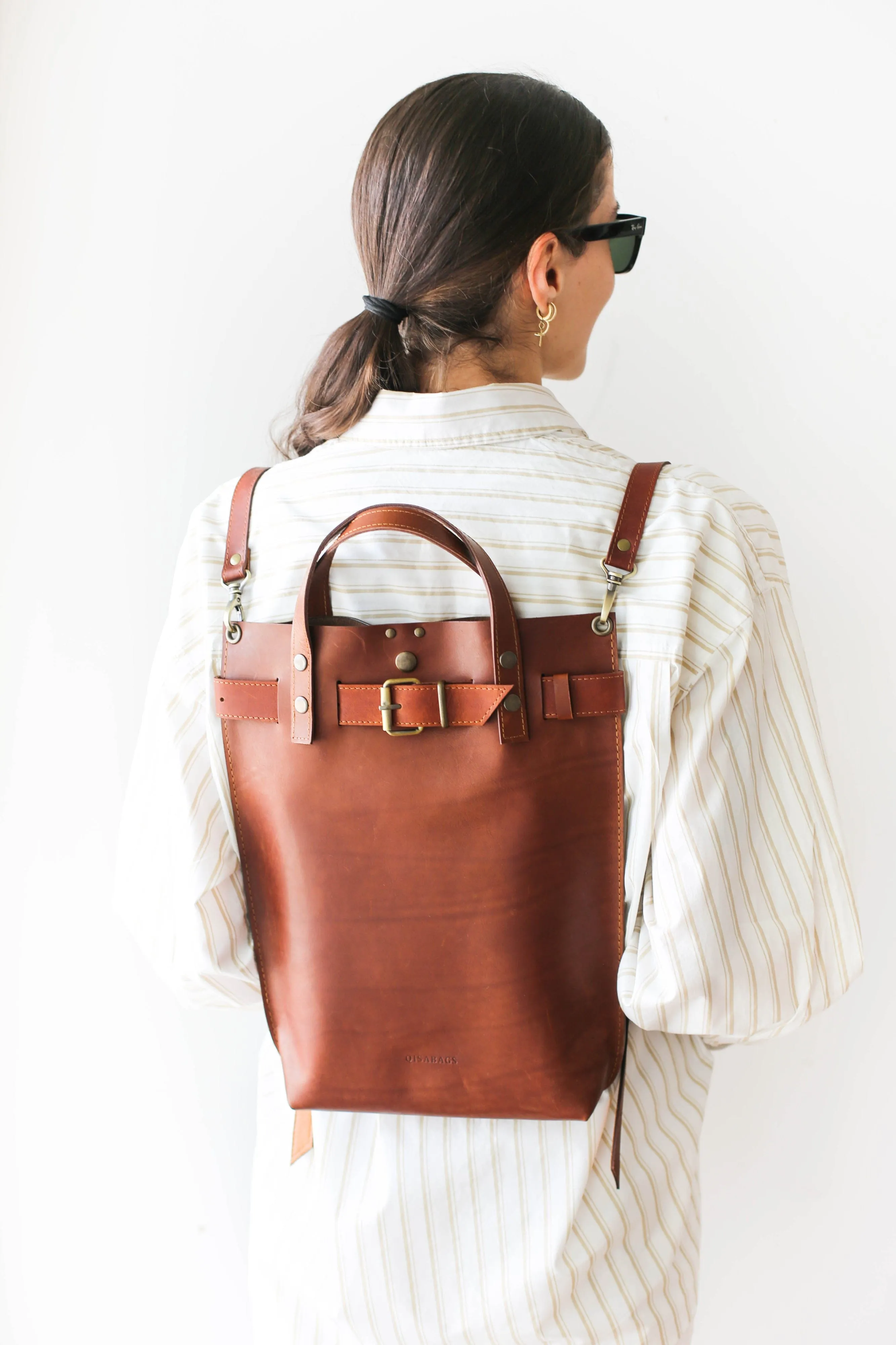 Brown Leather Bag for Laptop