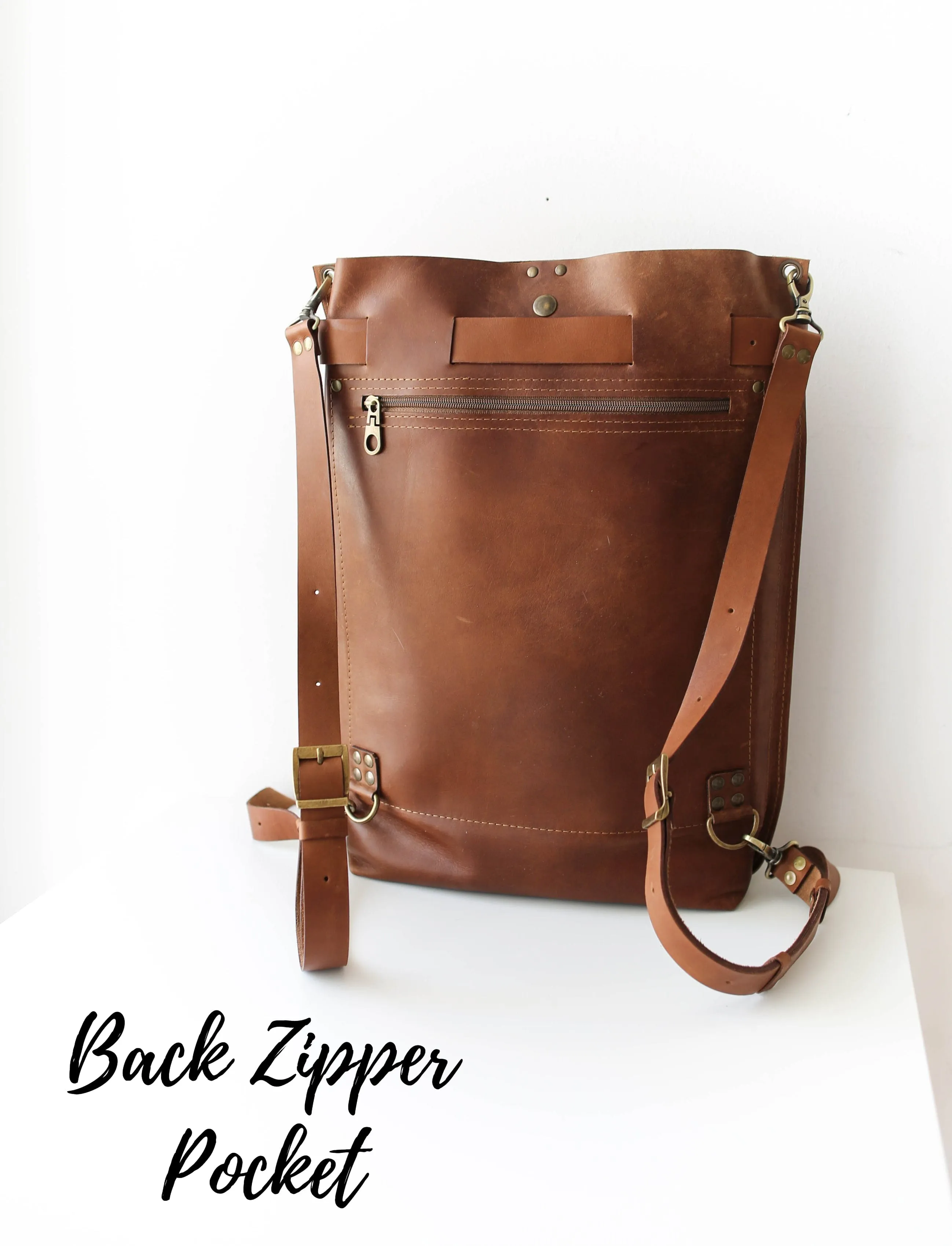 Brown Leather Bag for Laptop