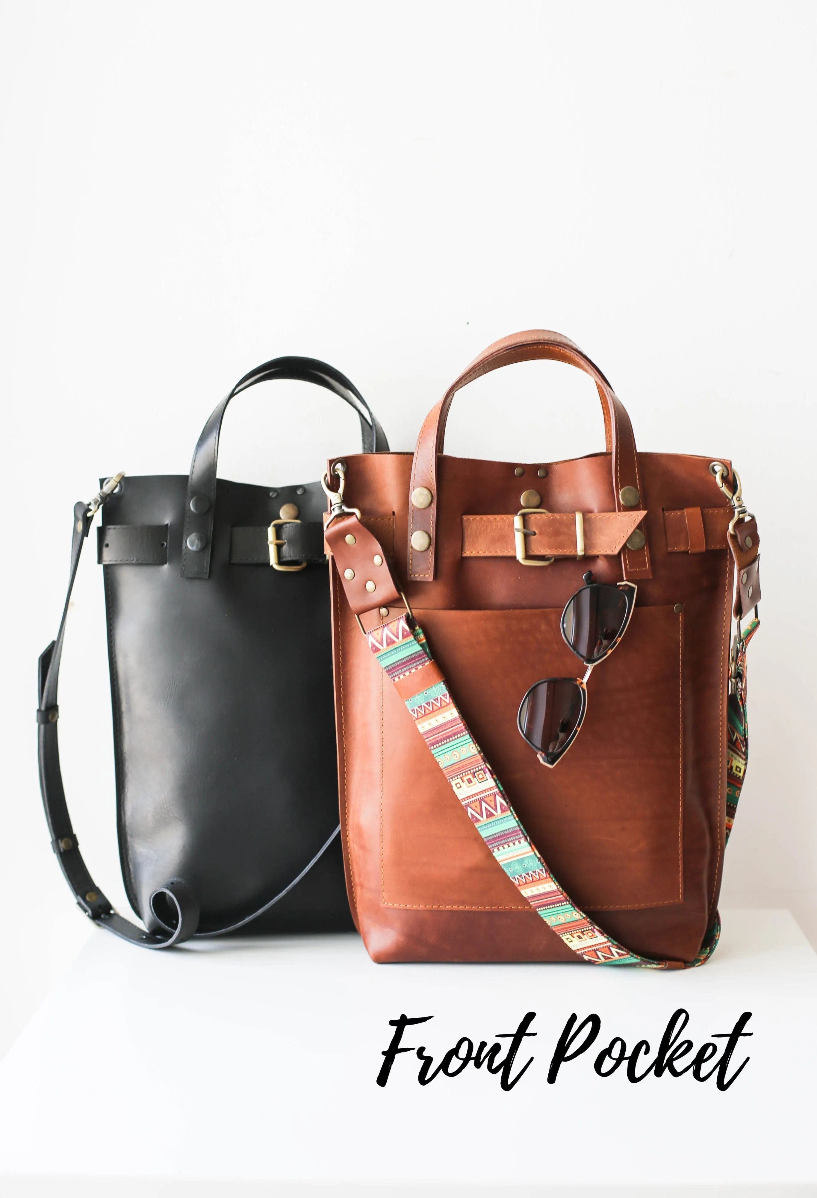 Brown Leather Bag for Laptop