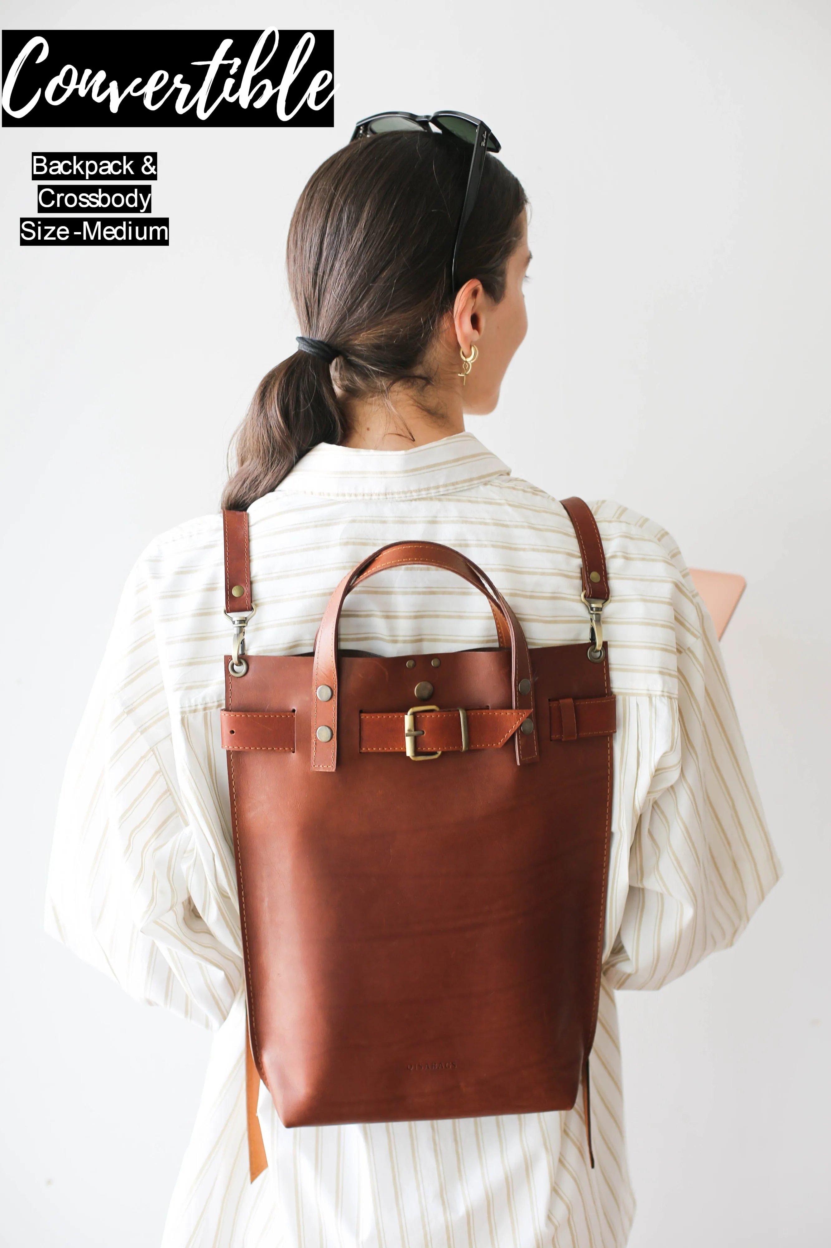 Brown Leather Bag for Laptop