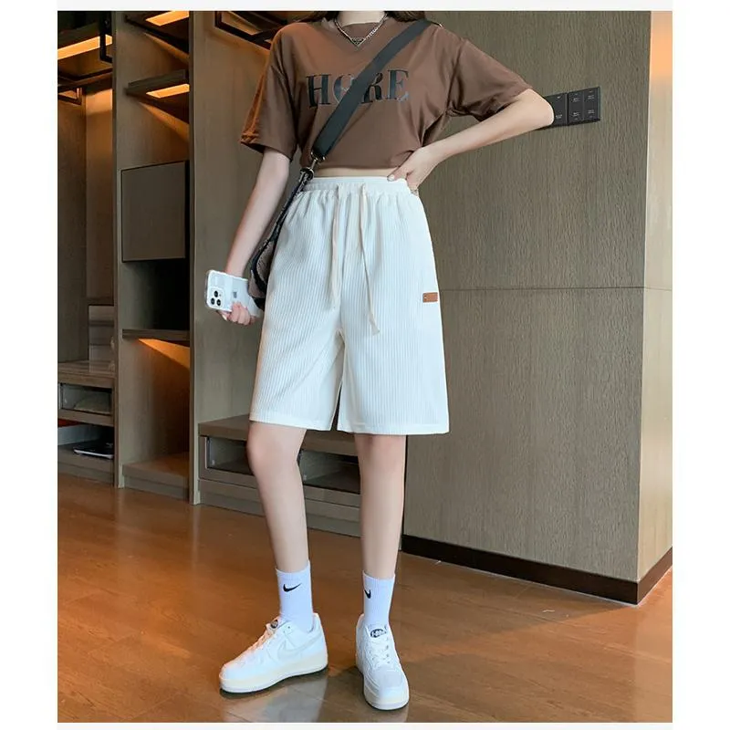 Casual Trendy Loose Fit Silky Sports Shorts