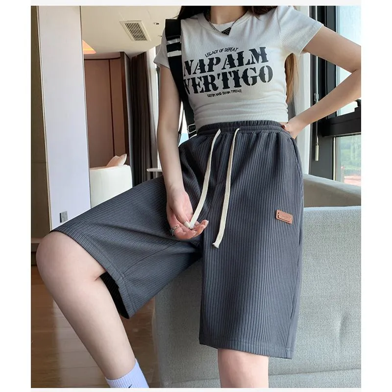 Casual Trendy Loose Fit Silky Sports Shorts