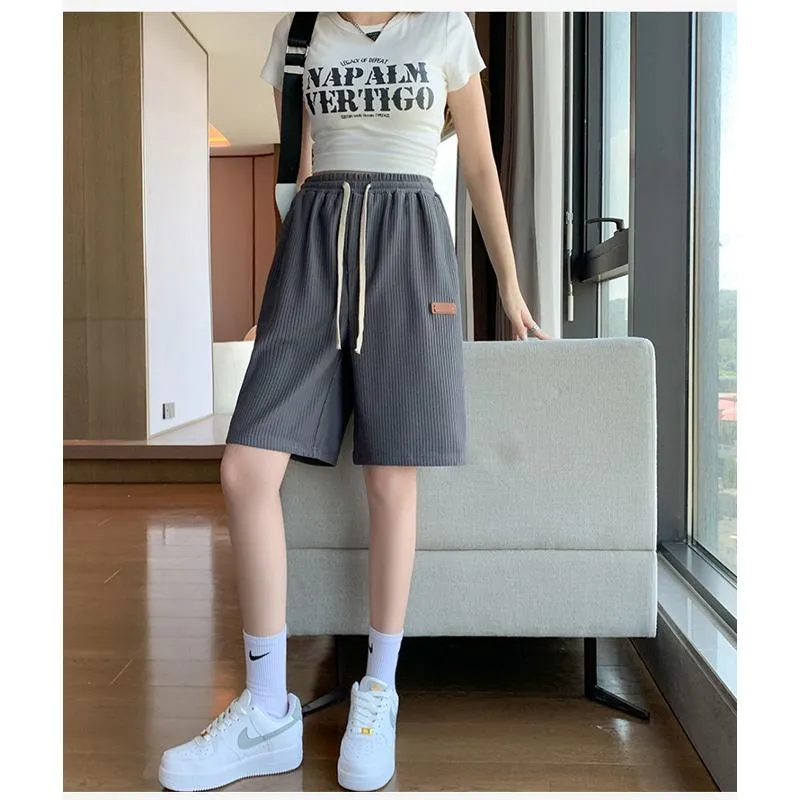 Casual Trendy Loose Fit Silky Sports Shorts