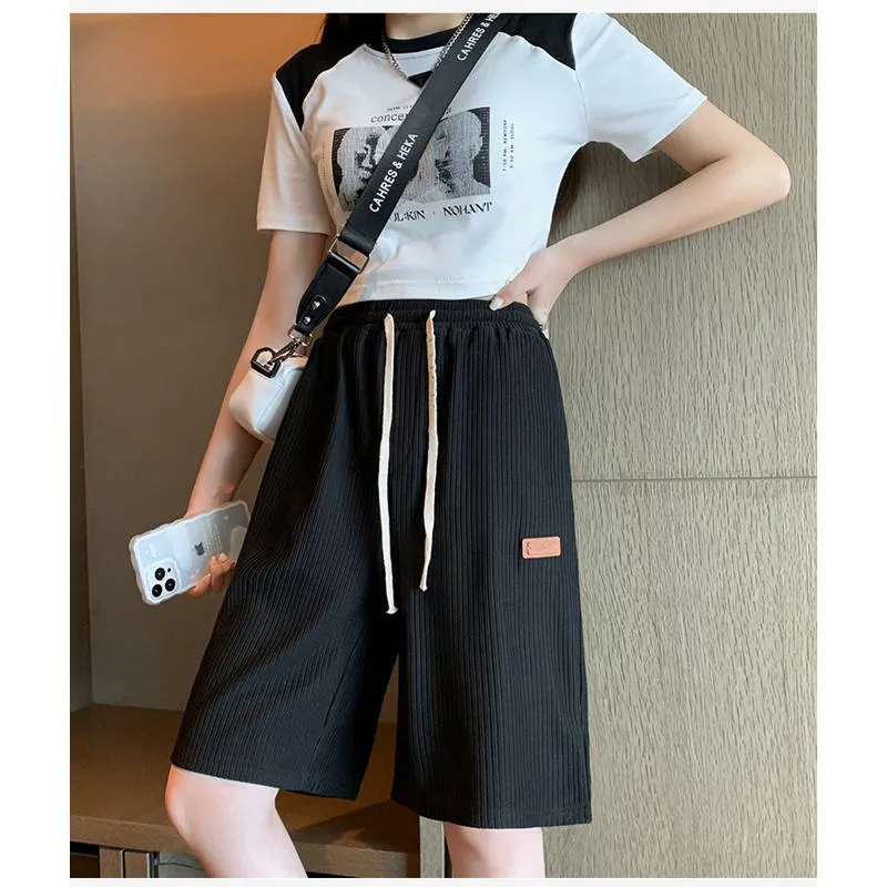 Casual Trendy Loose Fit Silky Sports Shorts