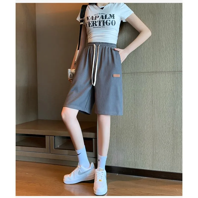 Casual Trendy Loose Fit Silky Sports Shorts