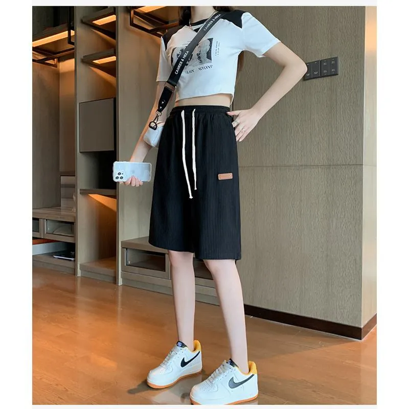 Casual Trendy Loose Fit Silky Sports Shorts