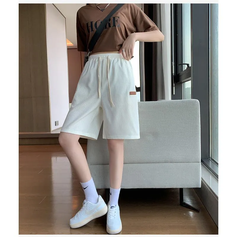 Casual Trendy Loose Fit Silky Sports Shorts