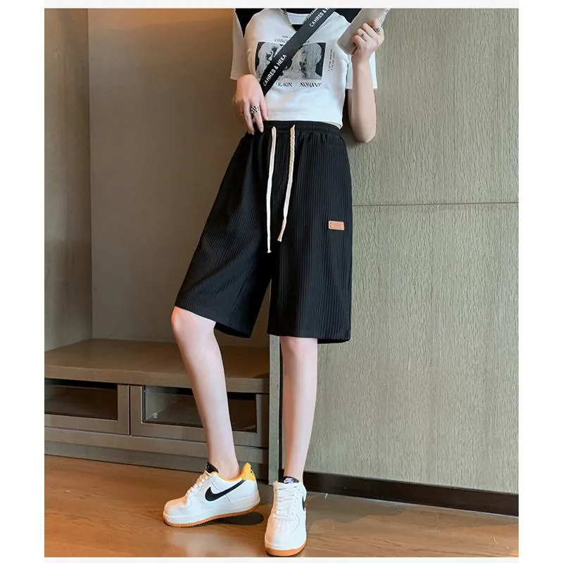 Casual Trendy Loose Fit Silky Sports Shorts