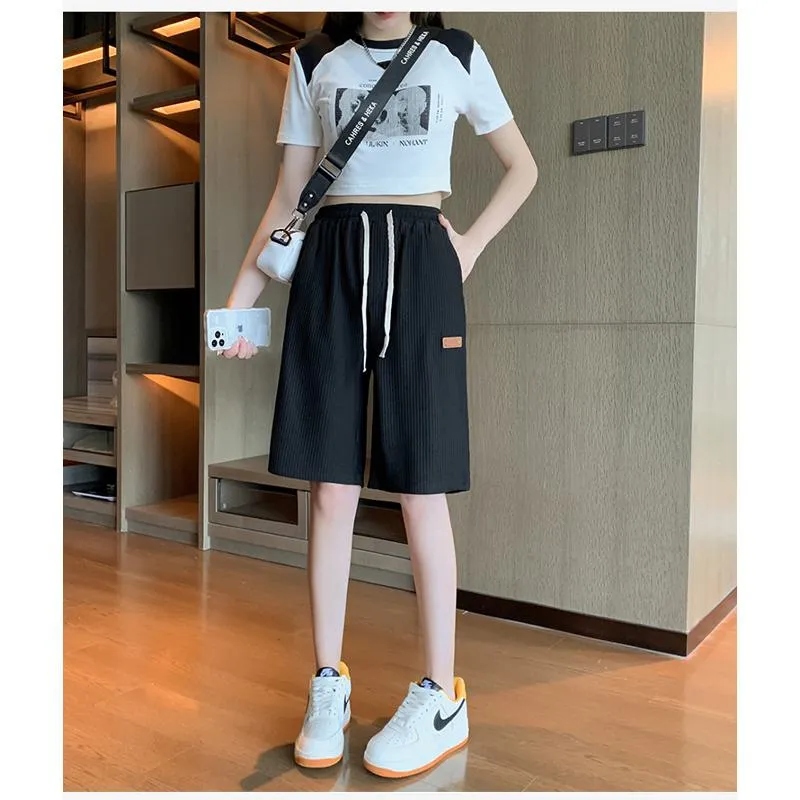 Casual Trendy Loose Fit Silky Sports Shorts