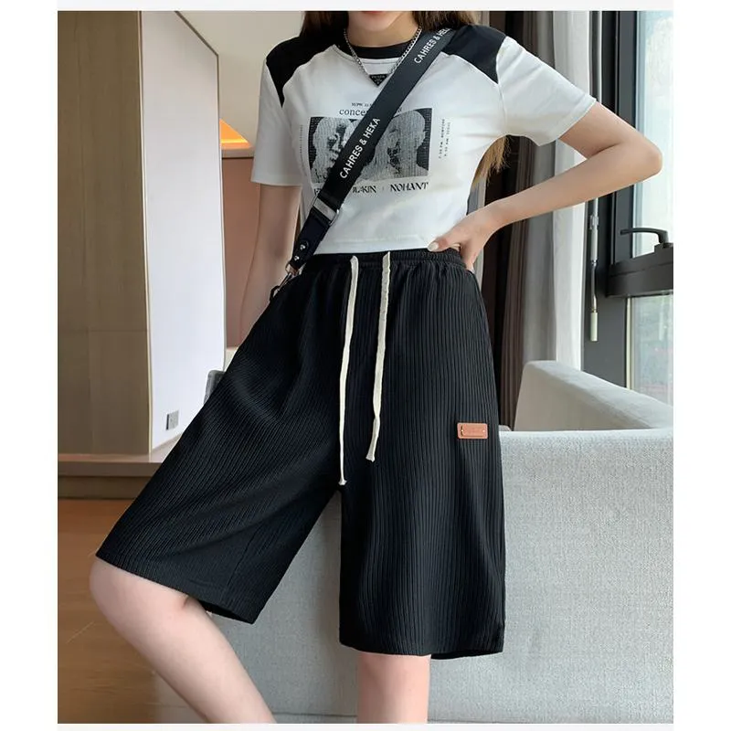 Casual Trendy Loose Fit Silky Sports Shorts