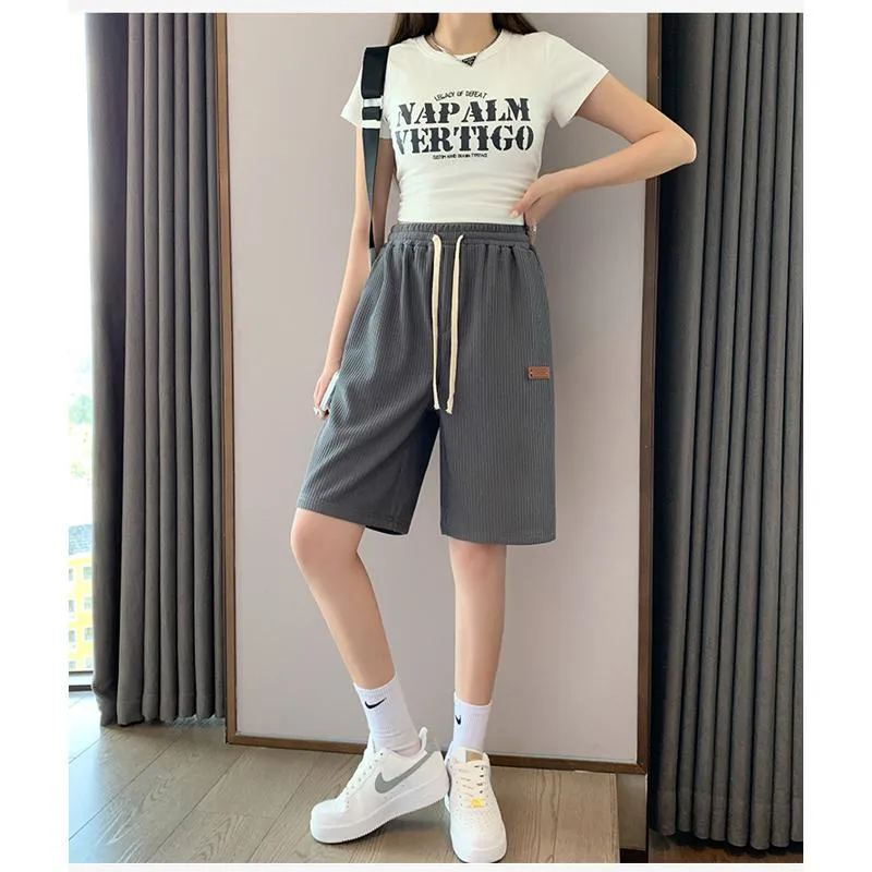 Casual Trendy Loose Fit Silky Sports Shorts