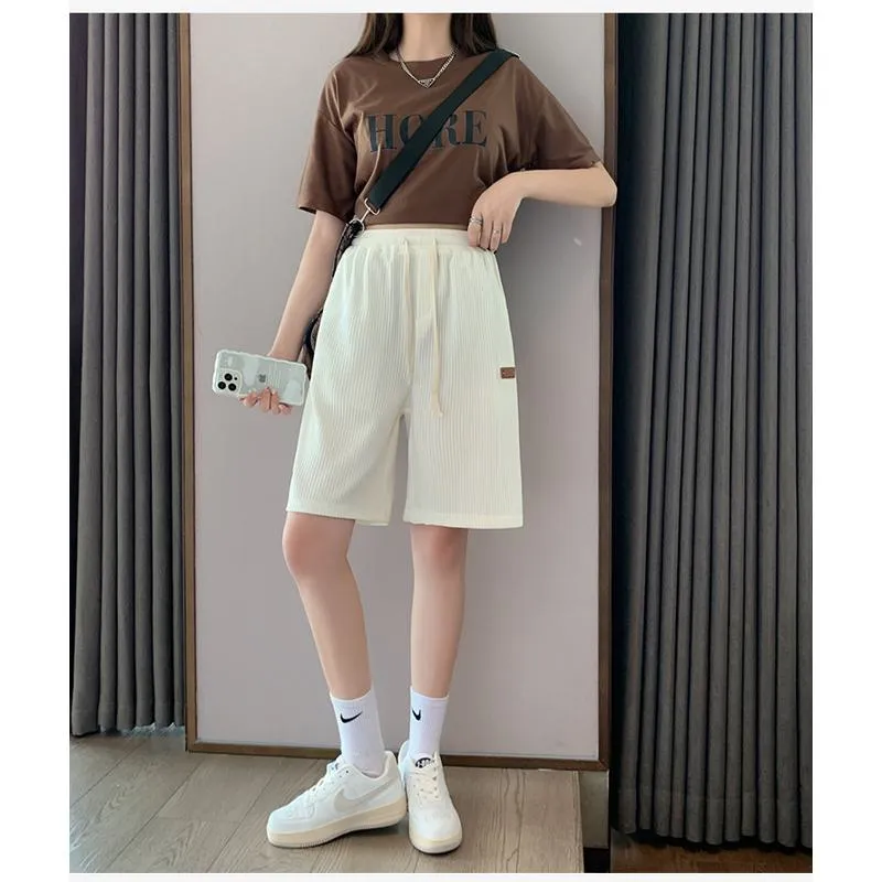 Casual Trendy Loose Fit Silky Sports Shorts