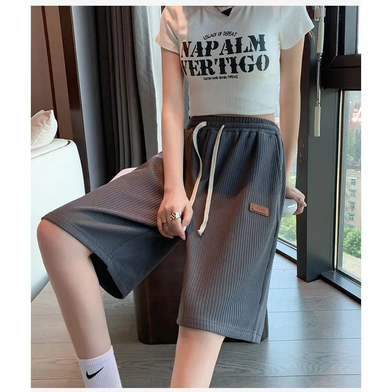 Casual Trendy Loose Fit Silky Sports Shorts