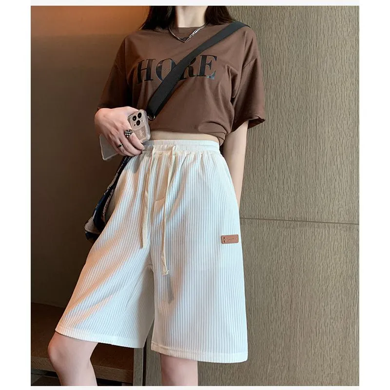 Casual Trendy Loose Fit Silky Sports Shorts