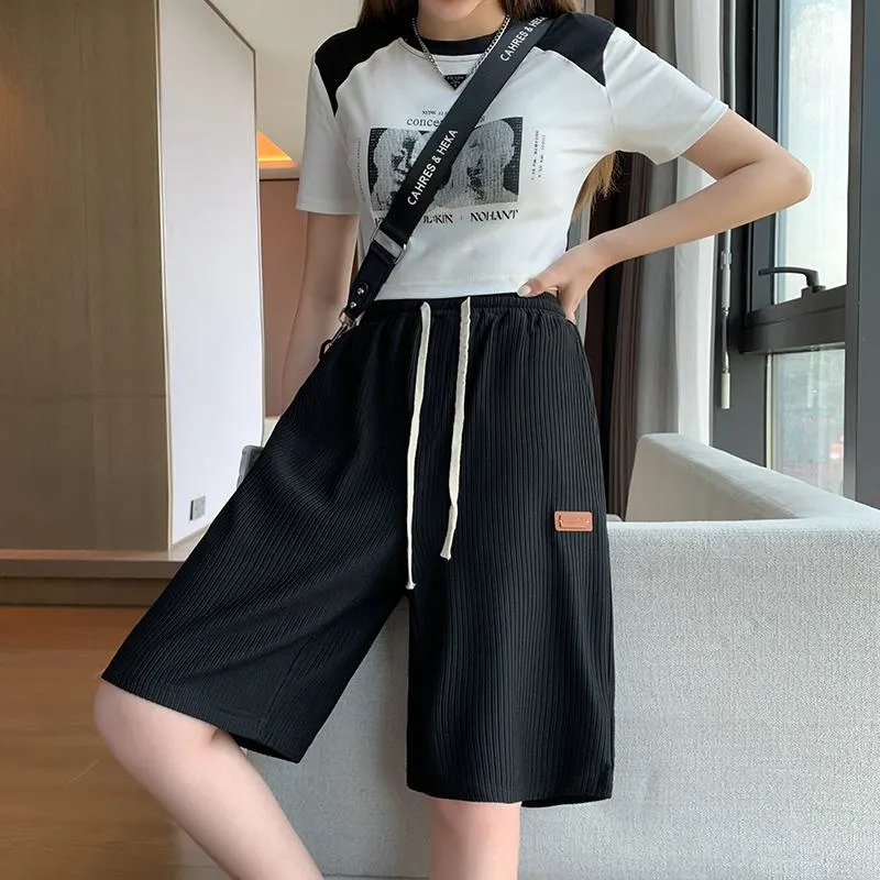 Casual Trendy Loose Fit Silky Sports Shorts