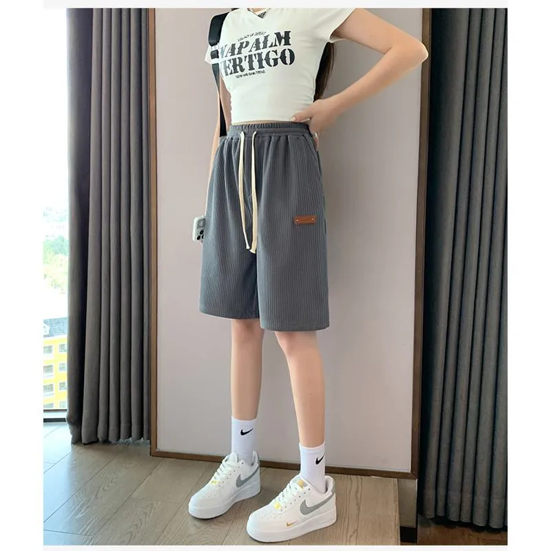 Casual Trendy Loose Fit Silky Sports Shorts