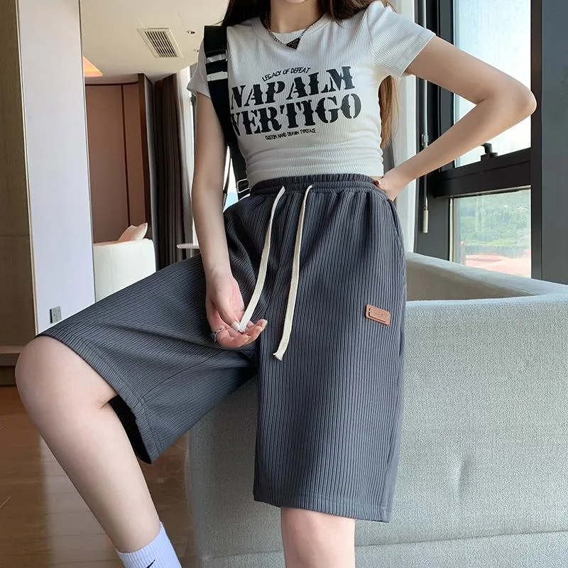 Casual Trendy Loose Fit Silky Sports Shorts