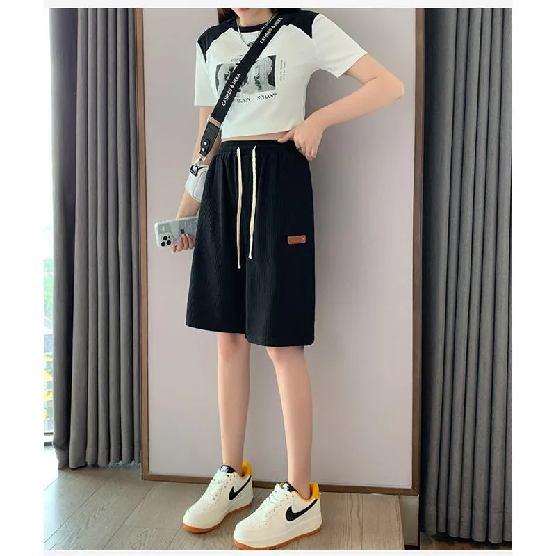 Casual Trendy Loose Fit Silky Sports Shorts