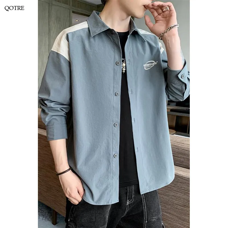 Casual Trendy Workwear Style Long Sleeve Shirt