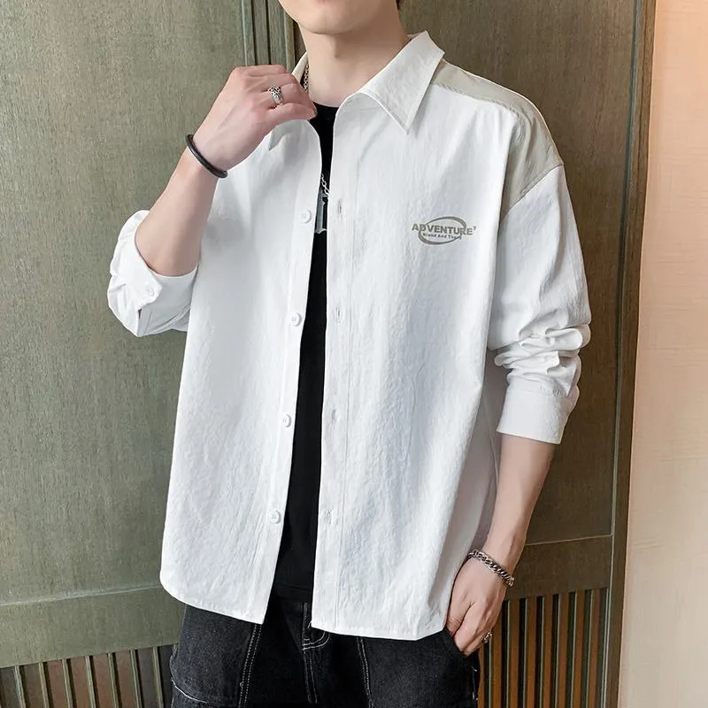 Casual Trendy Workwear Style Long Sleeve Shirt