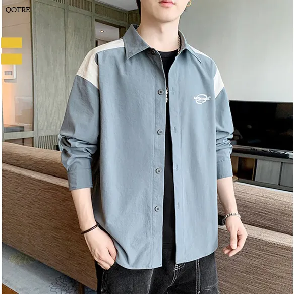 Casual Trendy Workwear Style Long Sleeve Shirt