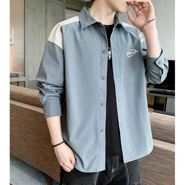 Casual Trendy Workwear Style Long Sleeve Shirt