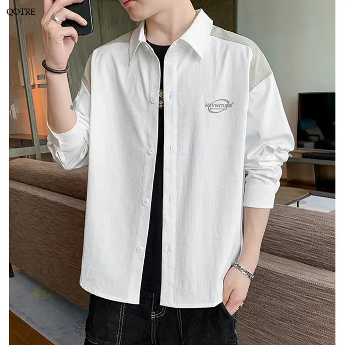 Casual Trendy Workwear Style Long Sleeve Shirt