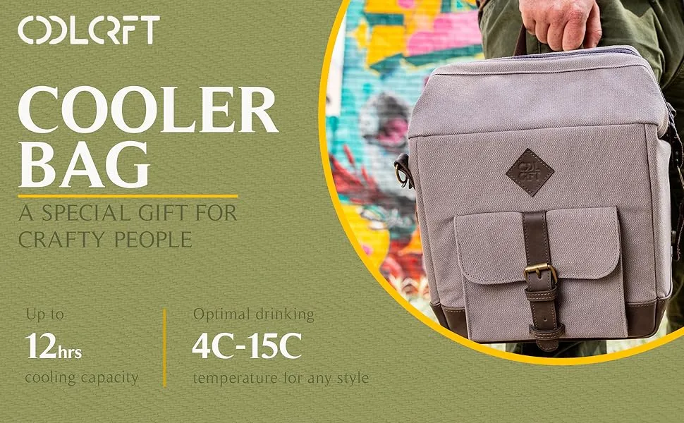 COOLCRFT Cooler Bag with Removable Drinks Holder