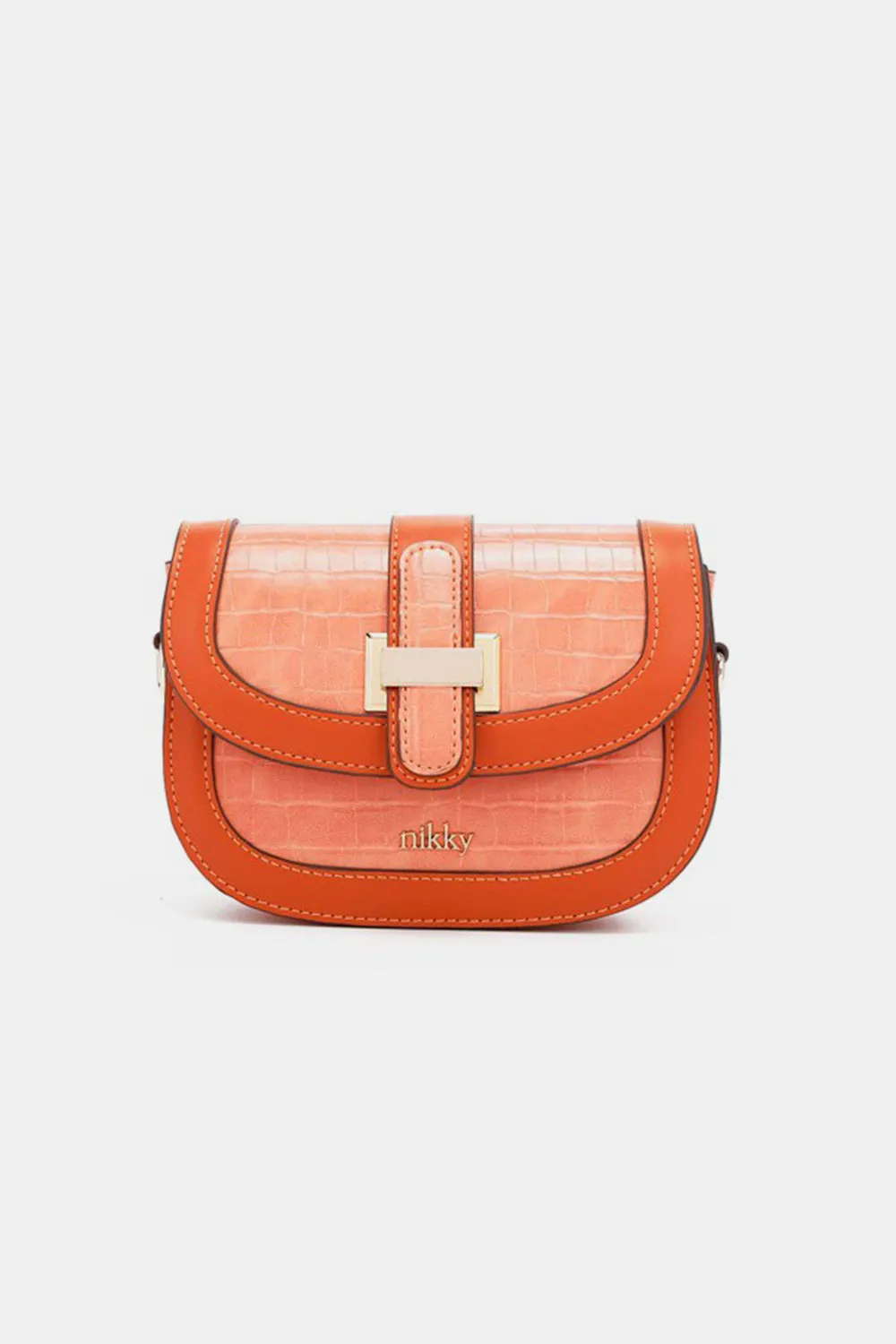 Croc Embossed Crossbody Bag