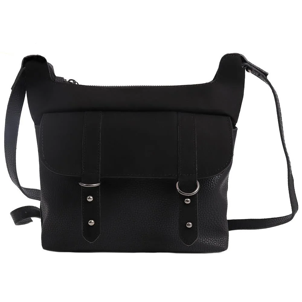 Dual Buckle Shoulder Bag - GUVEN38009 / 324 738