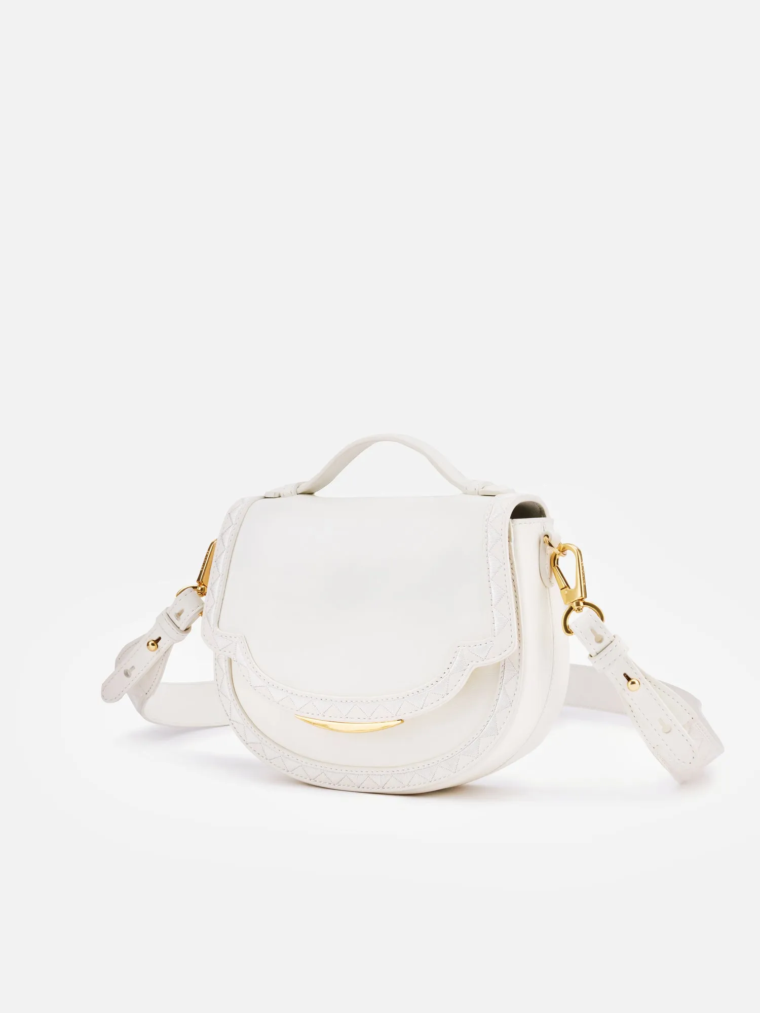 EP YAYING Cowhide Crossbody Saddle Bag