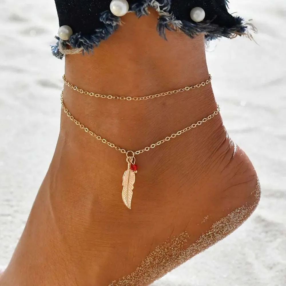 Fashion Jewelry Leg Chain Ankle Bracelets Women Accessories