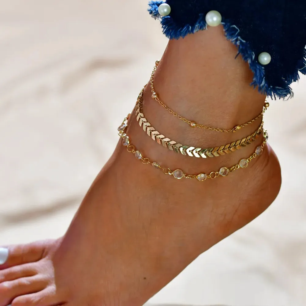 Fashion Jewelry Leg Chain Ankle Bracelets Women Accessories