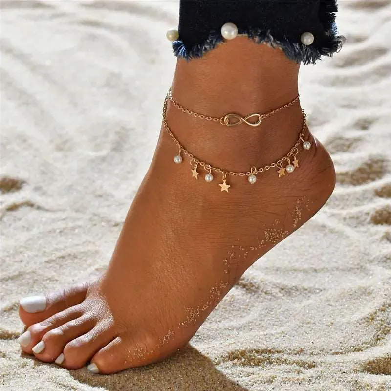 Fashion Jewelry Leg Chain Ankle Bracelets Women Accessories