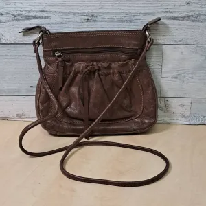 Fossil Genuine Leather Brown Crossbody Bag