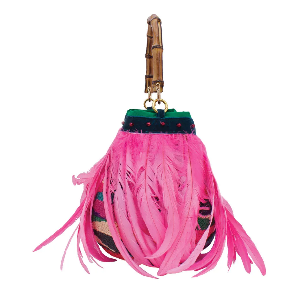 Gallina Ruby Pink Shigra Bag