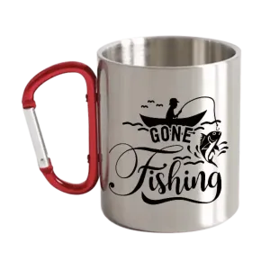 Gone Fishing Carabiner Mug 12oz