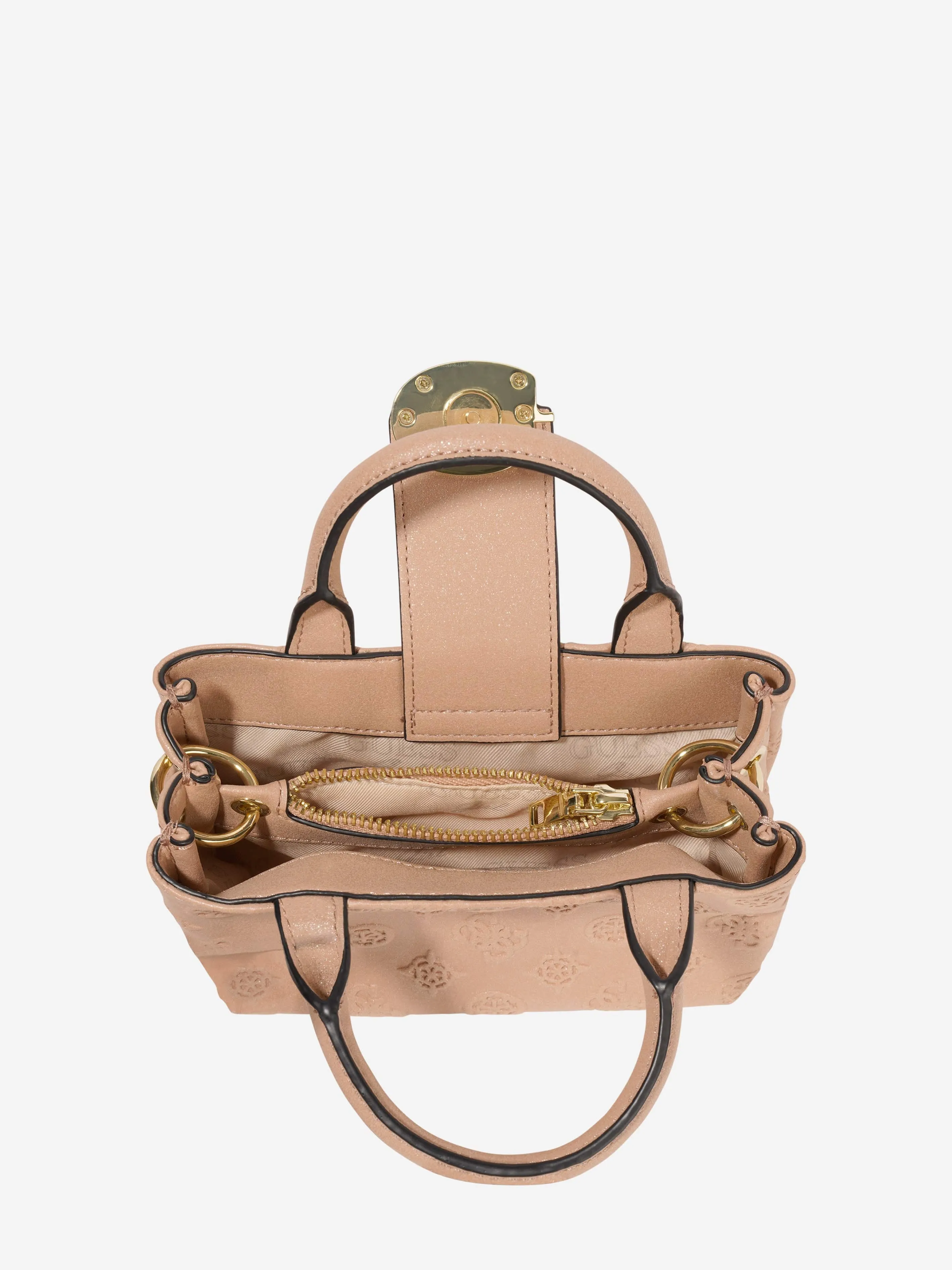 Guess Girls Mini Satchel Bag in Beige