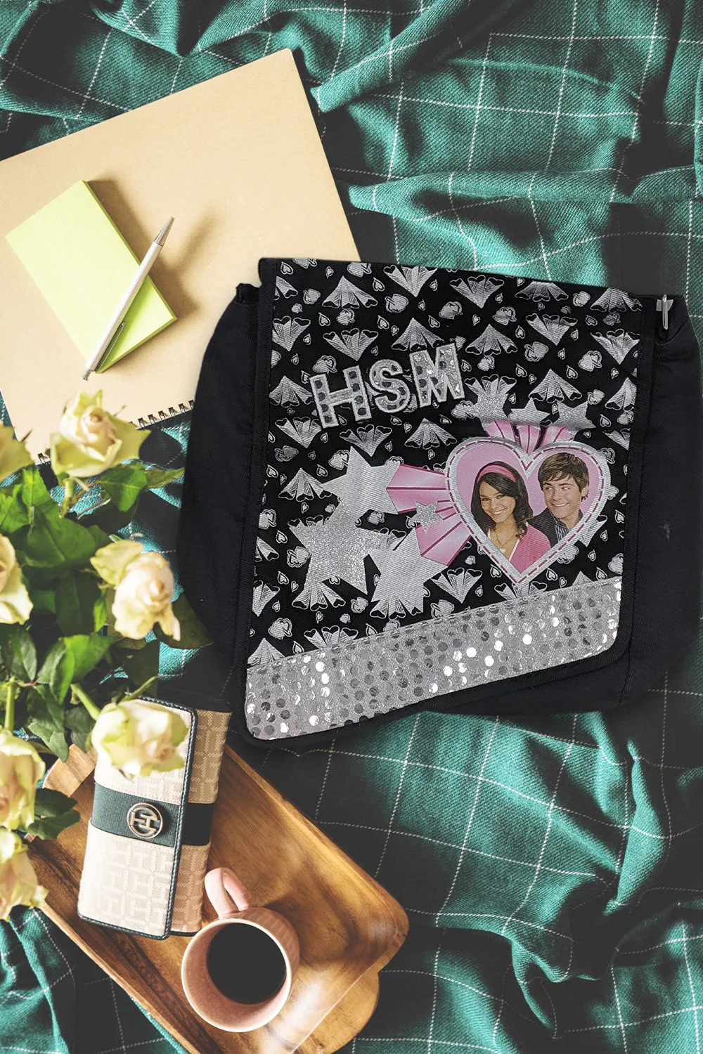 High School Musical Black Shoulder Bag